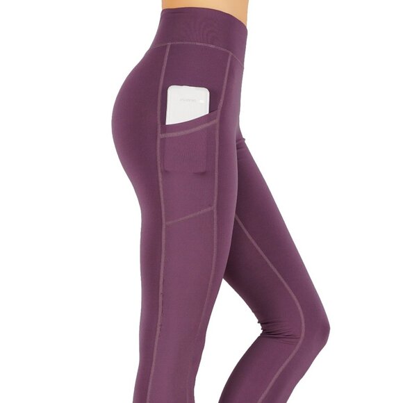 Pants - Yoga full length leggings with pockets and mesh